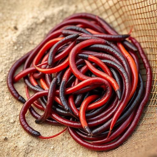 Live Bloodworms — bait for Australian fishing